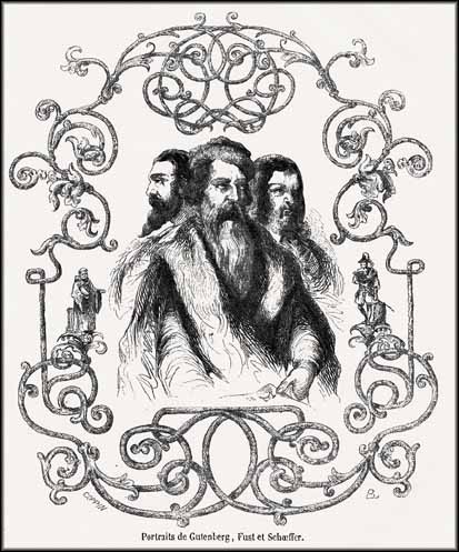 Portraits de Gutengerg, Fust et schoeffer